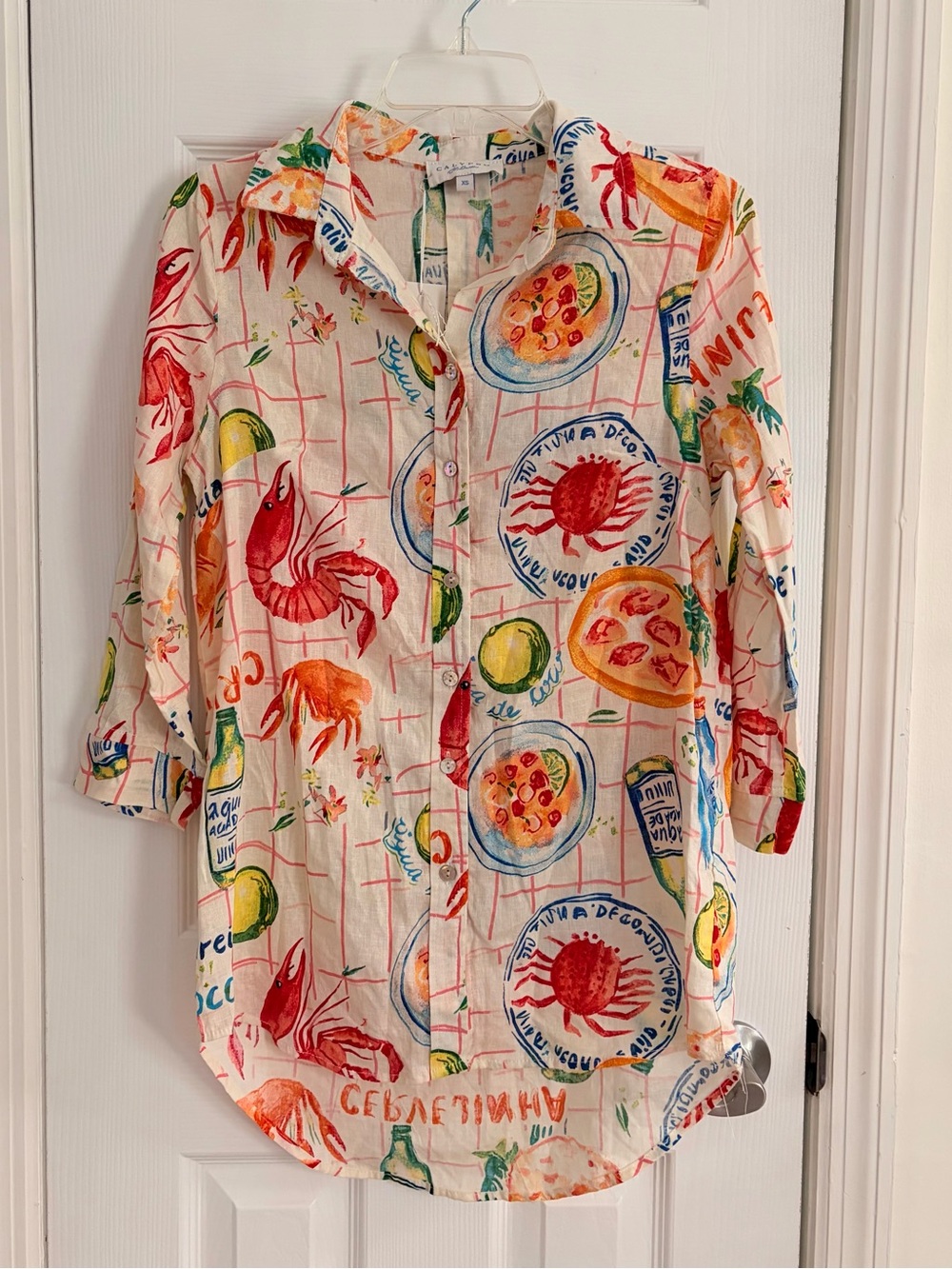 NWT Calypso St. Barth Italian Summer Linen Top Size XS